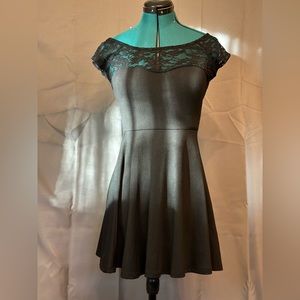 Black lace dress